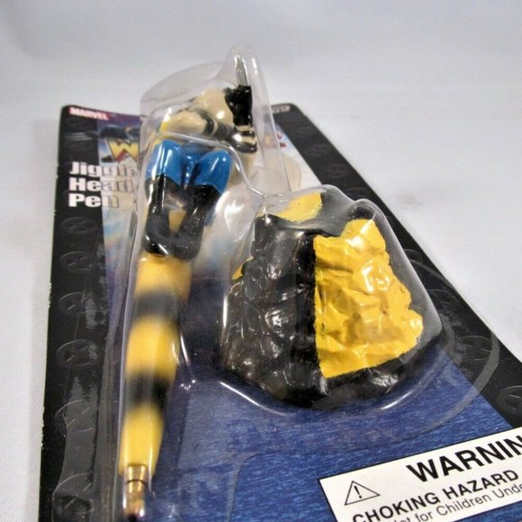 Marvel 2003 Wolverine Jiggle Head Pen with Stand - Picture 7 of 12